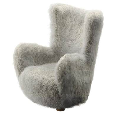 BOZZI MONGOLIAN SHEEPSKIN CHAIR CB2